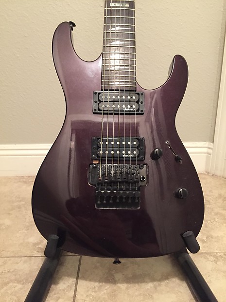 ESP LTD M 207 7 String Metallic Purple Project Guitar