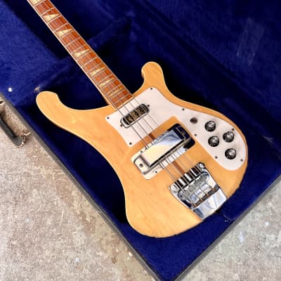 Rickenbacker 4001 bass guitar c 1977 - Mapleglo original vintage USA image 2