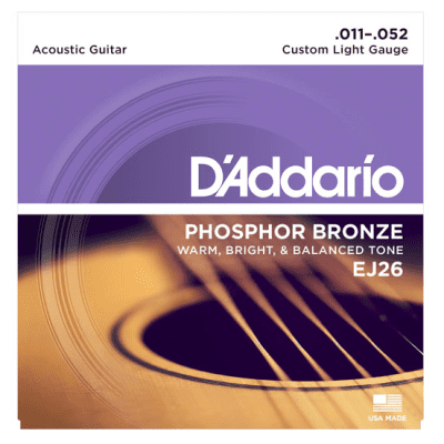 D'Addario EJ17 Phosphor Bronze Acoustic Guitar Strings - .013-.056 Medium image 2