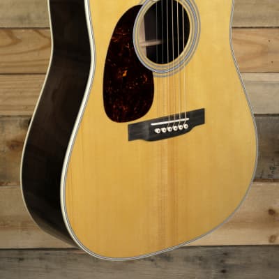 Martin D-35 Left-Handed Acoustic Guitar Natural w/ Case for sale