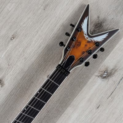 Dean ML Select Multiscale Kahler Guitar, Ebony, Satin Natural Black Burst image 8