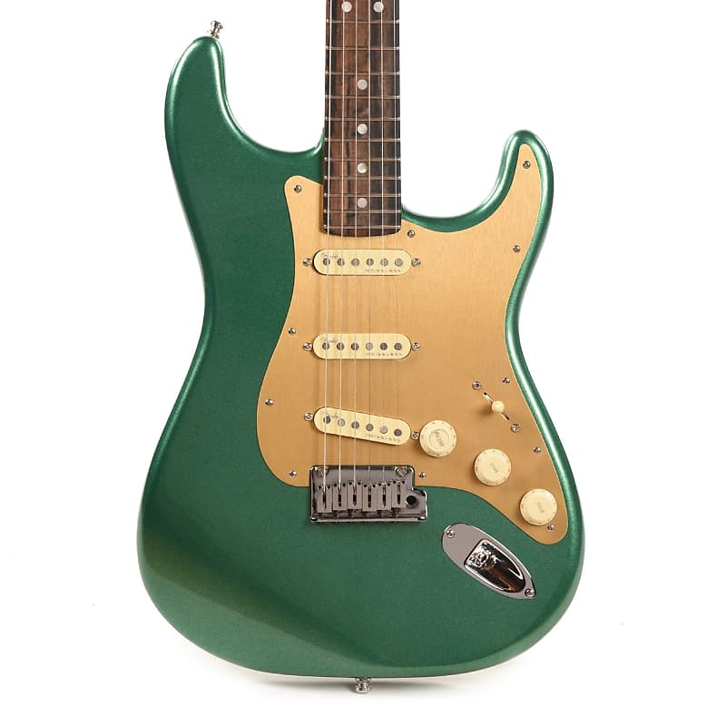 Fender American Ultra Stratocaster Mystic Pine & Anodized Gold Pickguard (CME Exclusive) image 1