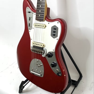 Fender Jaguar 1966 - Candy Apple Red Matched Headstock image 7