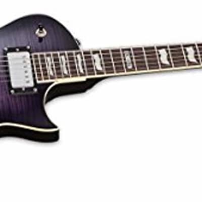 ESP LTD EC-256FM Electric Guitar, See Thru Purple Sunburst image 9