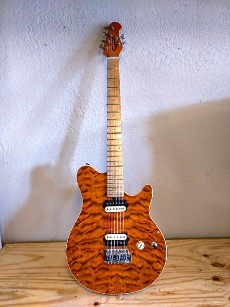 OLP MM1 Ernie Ball EVH MusicMan electric guitar and gig bag