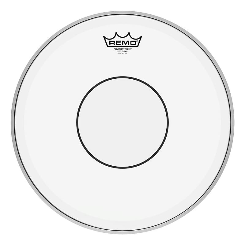 REMO P70314C2 Powerstroke 77 Clear Clear Dot Drumhead - Top Clear Dot, 14" image 1