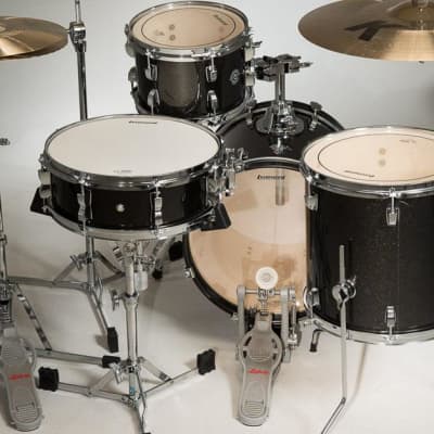 Ludwig Breakbeats by Questlove 4-Piece Shell Pack, Black Sparkle image 2