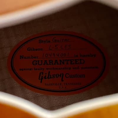 Gibson L5 Custom CES 2014 Sunburst with custom carbon fiber Hoffee case image 14