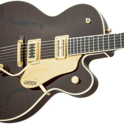 GRETSCH - G6122T-59 Vintage Select Edition 59 Chet Atkins Country Gentleman Hollow Body with Bigsby  TV Jones  Tiger Flame Maple  Walnut Stain Lacquer - 2401234892 image 6