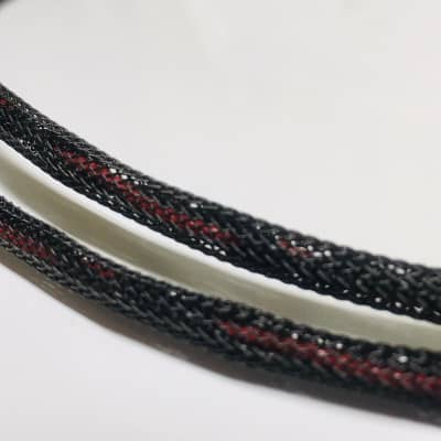 Pine Tree Audio Tri-Braid Auxiliary Cable Black/Red 7ft image 8