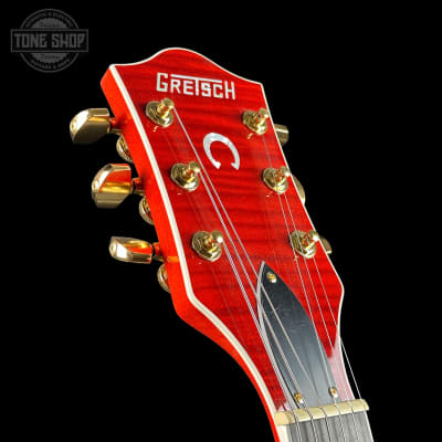 Mint Gretsch G6120TGFM Players Edition Nashville Orange Stain w/case image 7