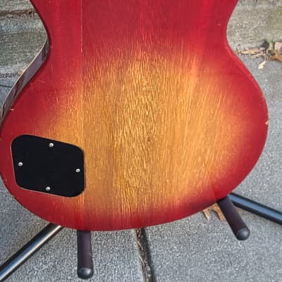 Vintage 1970s Eros Mark II MIJ Les Paul Style Guitar Copy w Case~Cherry Sunburst Finish~SHE'S A LOOKER! image 12