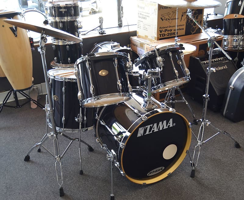 Tama Rockstar-DX Charcoal Lacquer 5 pc. Drum Kit w/ Cymbals & Hardware –  Used Charcoal Lacquer
