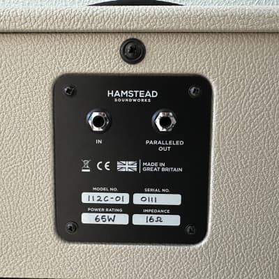 Hamstead 1X12 Cabinet Cream Tolex image 6