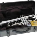 Lauren Bb Silver Plated Student Trumpet w/ Case & Extras