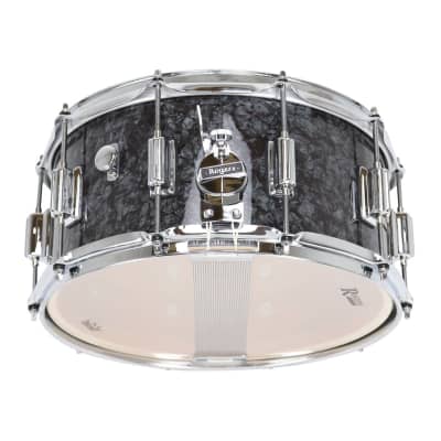 Rogers SuperTen Wood Shell Snare Drum 14x6.5 Black Diamond Pearl image 3