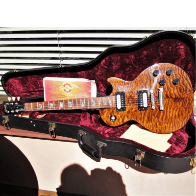 GIBSON One Off - Custom Shop Rootbeer LP with papers 2001 quilted rootbeer image 2