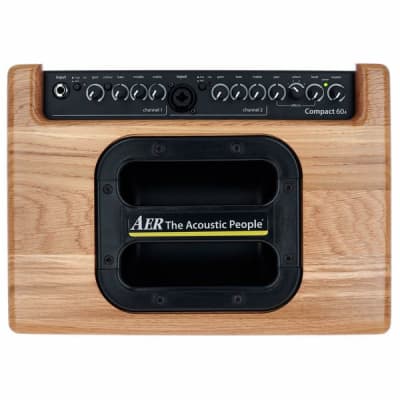 AER Compact-60/4-ONT | 60W Acoustic Amp w/ 8" Speaker, Natural Oak. New with Full Warranty! image 10