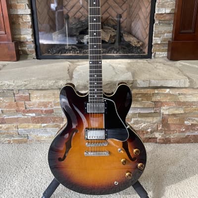 RARE '88 Burny RSA-100 '60 ES-335 Sunburst Lacquer, Japan, | Reverb