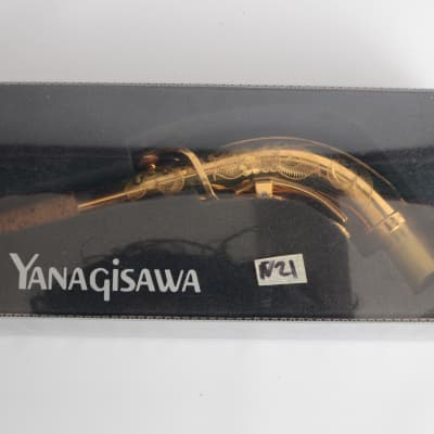 Yanagisawa A66 Gold Plated Alto Saxophone Neck Fully Engraved 2000's era A991 New Old Stock image 2