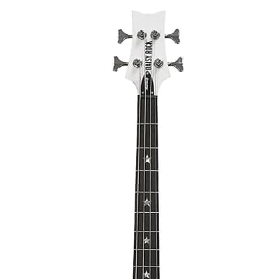 Daisy Rock DR6774 Candy 4-String Electric Bass Guitar - Pearl White image 4
