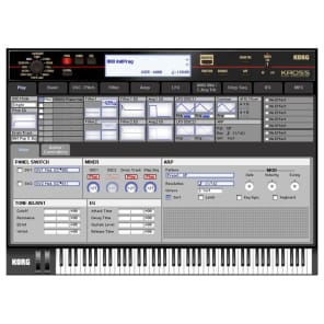 Korg KROME-61 61 KEY MUSIC WORKSTATION PLATINUM silver | Reverb