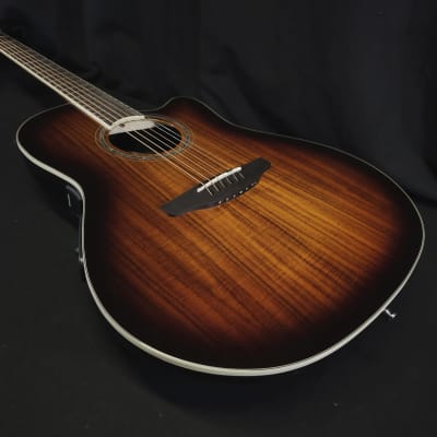 Ovation Celebrity Shallow Cutaway CS28P-KOAB-G Acoustic Electric Guitar image 10