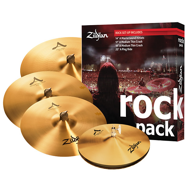 Zildjian A0801R A Series Rock Box Set 14/17/19/20" Cymbal Pack image 1