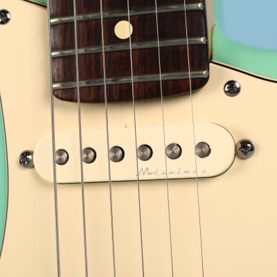 2001 Fender Jeff Beck Artist Series Stratocaster with Hot Noiseless Pickups Surf Green image 9