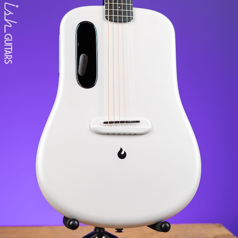 Lava Music LAVA ME 4 Carbon 36" Smart Acoustic-Electric Guitar White (w/ Airflow Bag) image 1