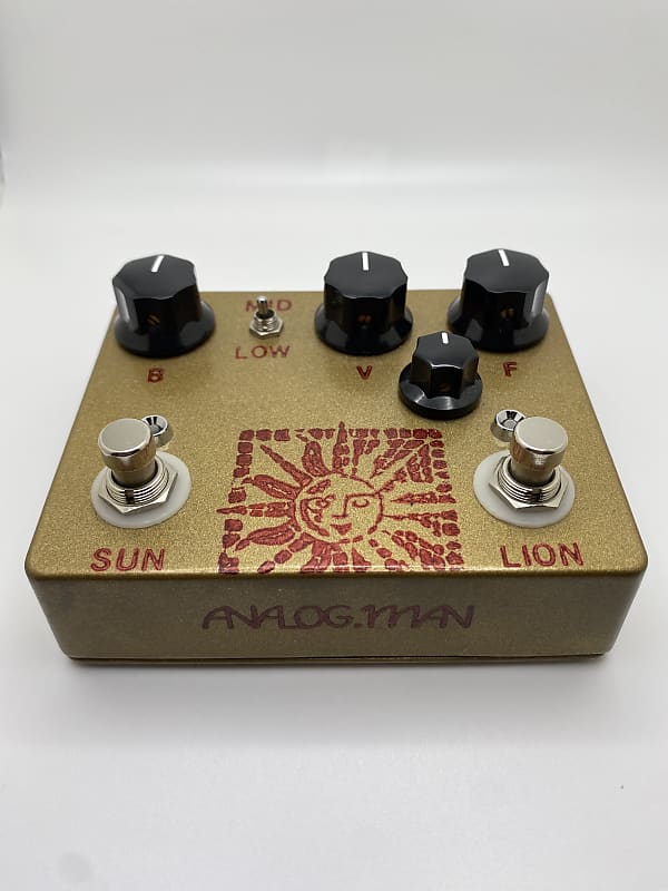 Analogman *White Dot NKT-275 High Gain* Sun Lion Fuzz Booster Pedal -  Sunface & Beano Boost