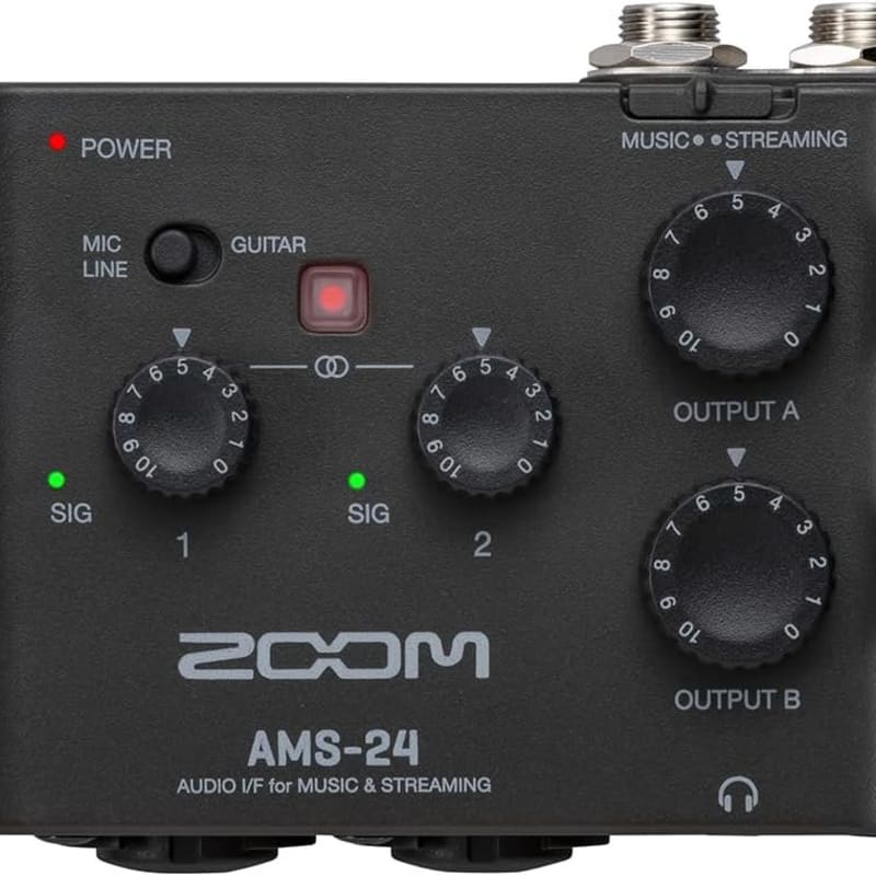 Zoom AMS-44 USB Audio Interface, 4 Inputs, 4 Outputs, Loopback 