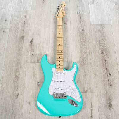Mint G&L USA Legacy Guitar, Quartersawn Maple Fretboard Modern Classic Neck Turquoise image 3