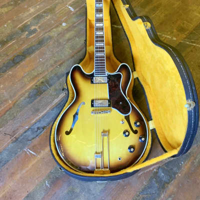 Epiphone Sheraton E212-t c 1967 Sunburst original vintage USA Kalamazoo Gibson image 6