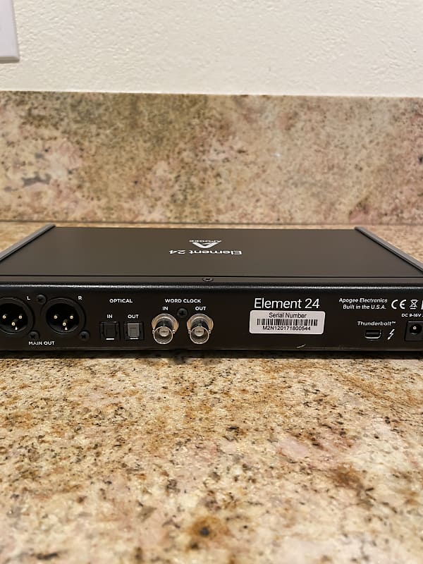 Apogee Element 24 has Thunderbolt cable and original Apogee power supply |  Reverb