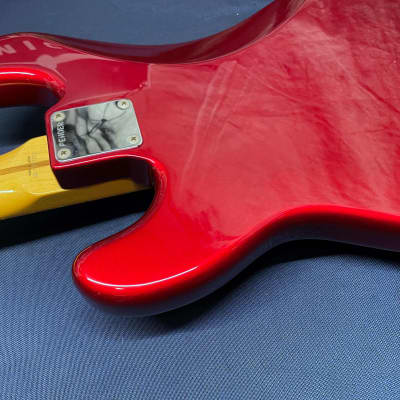 Fender Precision Bass 4-string P-Bass with Case 1990 - 1991 - Candy Apple Red / Maple Fingerboard image 22