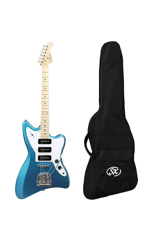 SX Liquid MN 3P90 TR LPB Lake Placid Blue Electric Guitar with