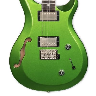 PRS S2 Custom 22 Semi-Hollow (Rare Color: Jewell Lime Metallic Green) image 5
