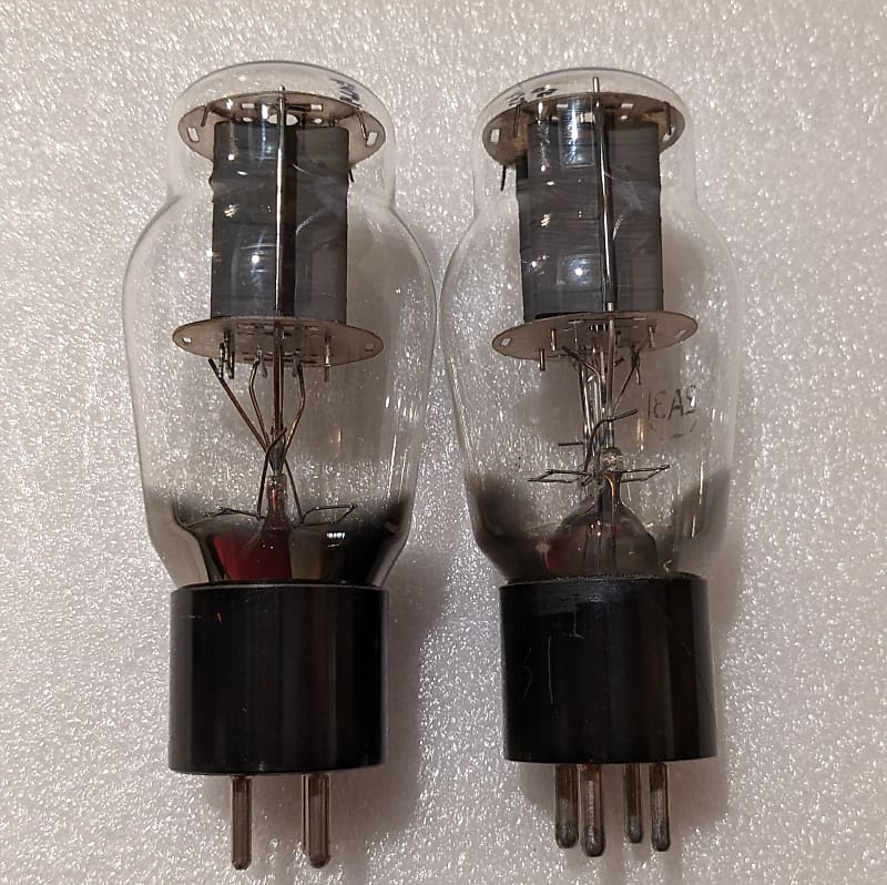 2A3 RCA Strong Testing Matched Pair Tubes Gray Plate Sound 2A3 RCA Strong Testing Matched Pair Tubes Gray Plate Sound