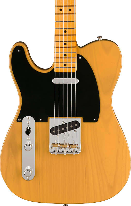 Fender American Vintage II 1951 Telecaster Electric Guitar. Left-Hand, Maple Fingerboard, Butterscotch Blonde image 1