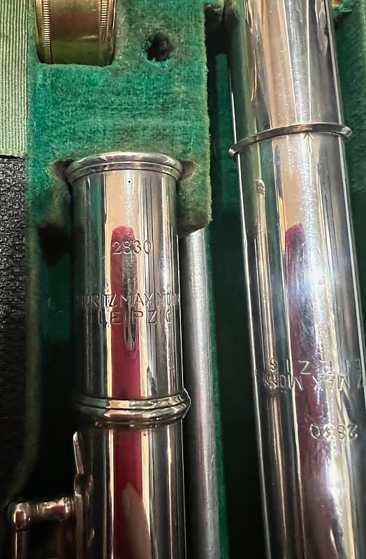 Moritz Max Monnig Leipzig Germany Flute 1930-40 - Silver