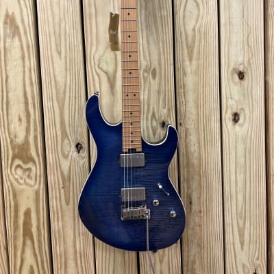 Cort G290 FAT Blue Burst High Performance Guitar Compound Radius Locking Tuners Roasted Maple Neck FREE WRANGLER DENIM STRAP for sale