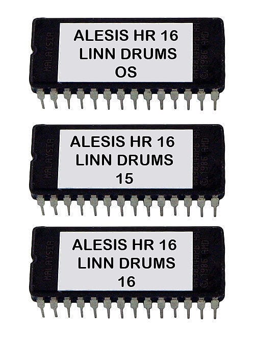 LinnDrum Lm2  Sounds for Alesis HR-16 / Hr-16B  - Eprom Upgrade Set OS 2.0 + Linn Drum Sounds Rom HR-16 HR16B image 1