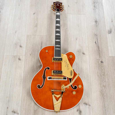 Gretsch G6120TG-DS Players Nashville Hollow Body DS Guitar, Roundup Orange image 3