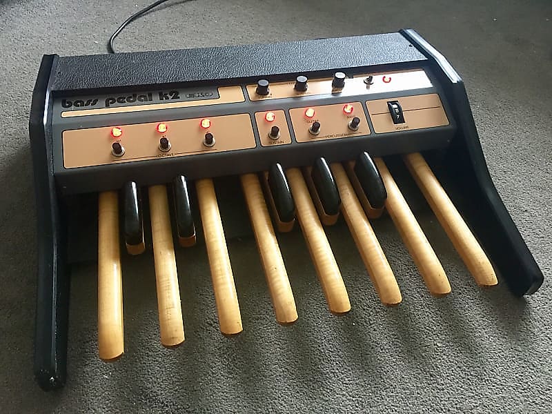 Eko K2 Analogue Synth Bass Pedals 1978 Black Tolex Reverb