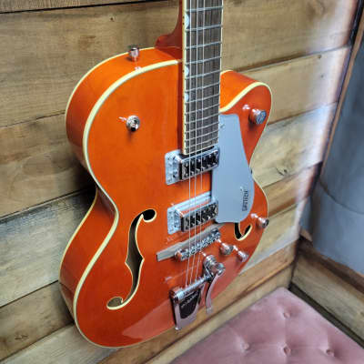 2021 Gretsch G5420T Electromatic Hollowbody (Pre-Owned) - Transparent Orange w/ Bigsby image 6