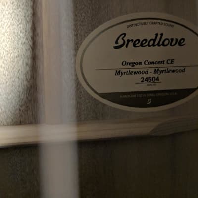 Breedlove Oregon Concert CE Myrtlewood image 9