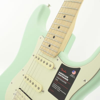 Fender American Performer Stratocaster 2023 Satin Surf Green 3461grgr imagen 6