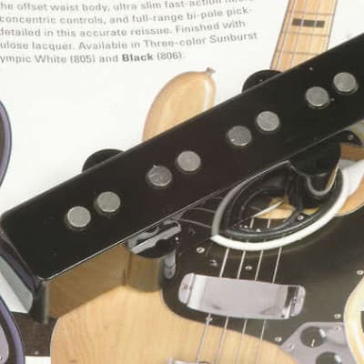 Fender USA Vintage Series '75 Jazz Bass Bridge Pickup, 0055231000 image 3