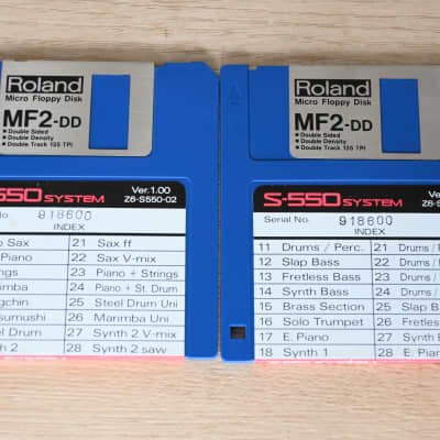 Roland S-550 Original System Disks